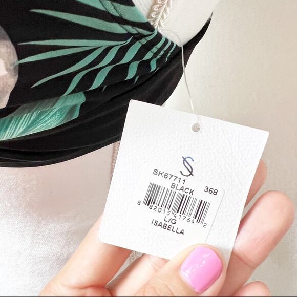 SKYE ISABELLA FLORAL LEAF BIKINI SWIMMING WOMEN TOP BRAND NEW SIZE LARGE - Picture 7 of 7